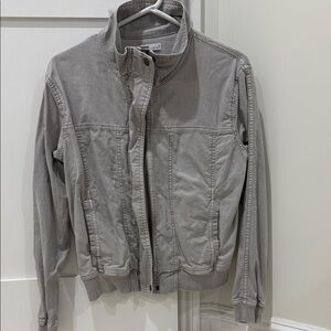 Women’s Gray bomber utility jacket